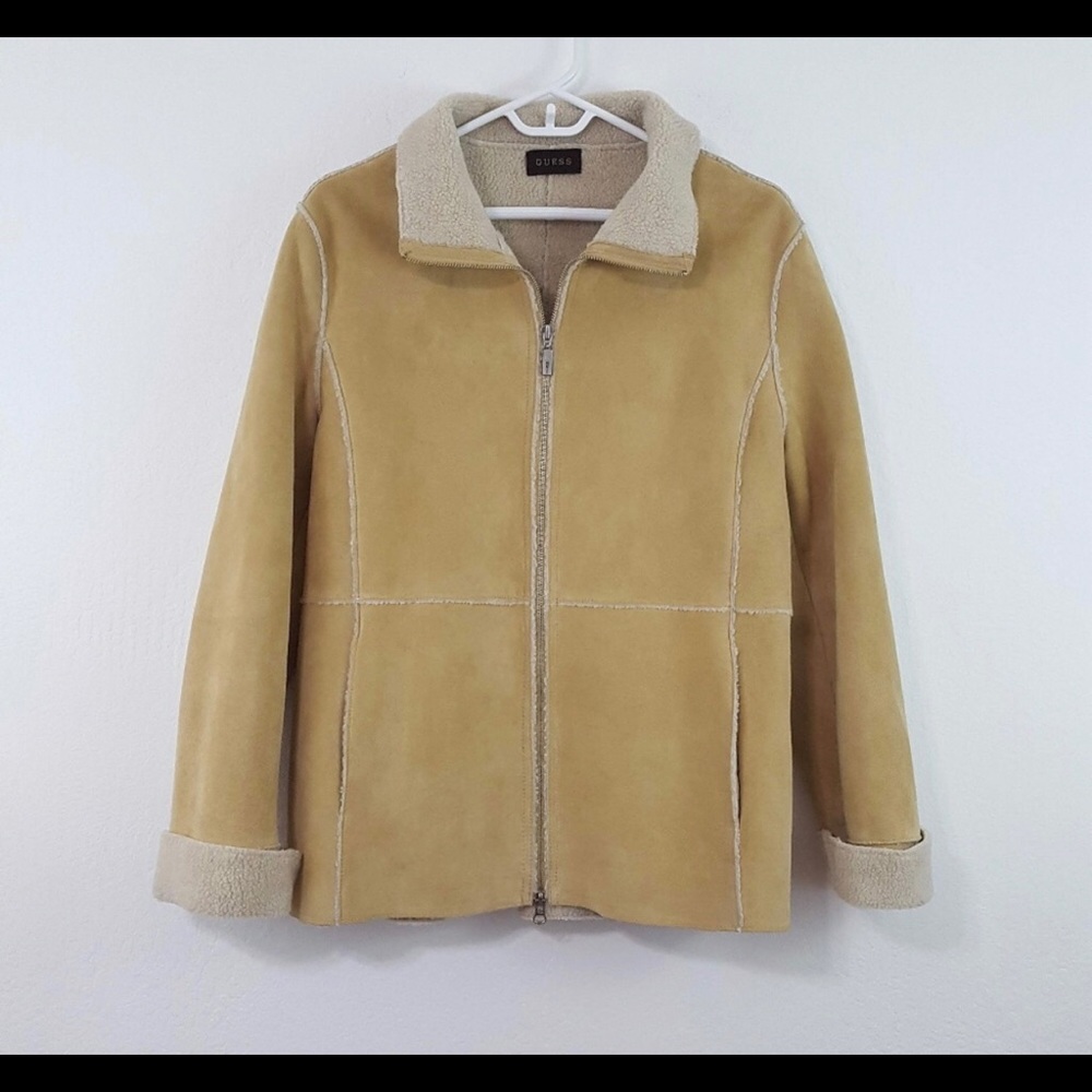 Guess Sherpa suede coat  jacket